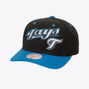 Mitchell & Ness Noir Toronto Blue Jays Cooperstown Collection All In 2.0 Pro Crown Snapback Chapeau Noir 884663