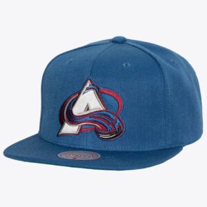 Mitchell & Ness Bleu Colorado Avalanche Alternate Flip Snapback Chapeau Violet 1103272