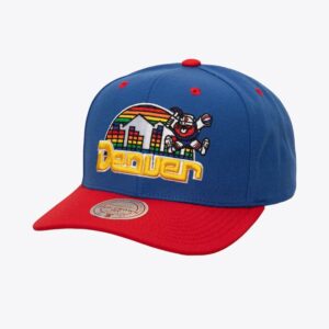 Mitchell & Ness Blue Denver Nuggets Hardwood Classics All In 2.0 Pro Crown Snapback Hat Bleu 774382