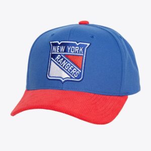 Mitchell & Ness Bleu New York Rangers Cord Pro Snapback Chapeau Bleu 1185172