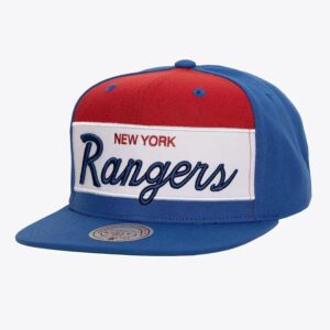 Casquette de baseball Mitchell & Ness bleu New York Rangers Retro Sport Vintage Snapback Hat bleu 1185162