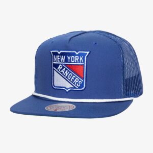Mitchell & Ness Bleu New York Rangers Roper Trucker Casquette réglable Bleu 1185176