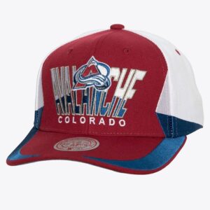 Mitchell & Ness Bordeaux Colorado Avalanche Retrodome Pro Snapback Chapeau Bordeaux 1089954