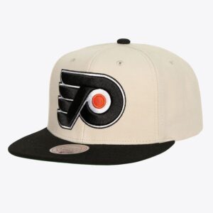 Mitchell & Ness Crème Philadelphia Flyers Vintage Snapback Chapeau Crème 1193238