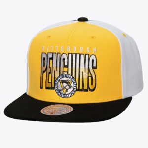 Mitchell & Ness Gold Pittsburgh Penguins Billboard 2 Snapback Chapeau Jaune 1193148