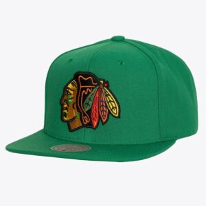Casquette Snapback à rabat alternatif vert Chicago Blackhawks Mitchell & Ness vert 1089813