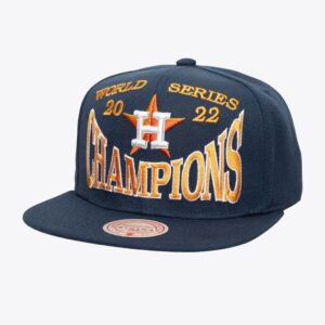 Casquette Snapback Mitchell & Ness Navy Houston Astros Big Champ OG Bleu 775321