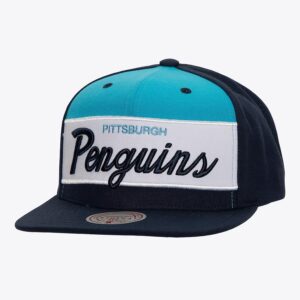 Casquette de baseball Mitchell & Ness Navy Pittsburgh Penguins Retro Sport Vintage Snapback Hat Bleu 1200021