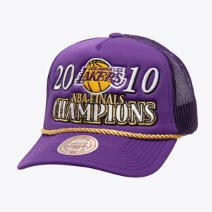 Mitchell & Ness Casquette Snapback Los Angeles Lakers Golden Champs Trucker Violet 774400