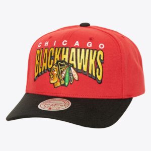 Mitchell & Ness Casquette Snapback Rouge Chicago Blackhawks Boom Text Pro Rouge 1089827
