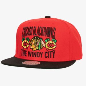 Mitchell & Ness Casquette Snapback Rouge Chicago Blackhawks City Love Rouge 1089834