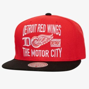 Casquette de baseball Mitchell & Ness rouge Detroit Red Wings City Love Vintage Snapback chapeau rouge 1112241