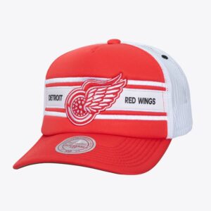 Mitchell & Ness Red Detroit Red Wings Sideline Trucker Snapback Hat Rouge 1112228