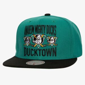 Casquette de baseball Mitchell & Ness Teal Anaheim Ducks City Love Vintage Snapback Hat Turquoise 1023595