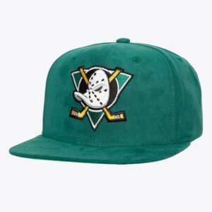 Casquette de baseball Mitchell & Ness Teal Anaheim Ducks Sweet Suede Vintage Snapback Hat Turquoise 1023690