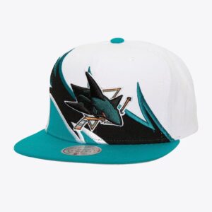 Mitchell & Ness Casquette Snapback Waverunner blanche des Sharks de San Jose Blanc 1200073