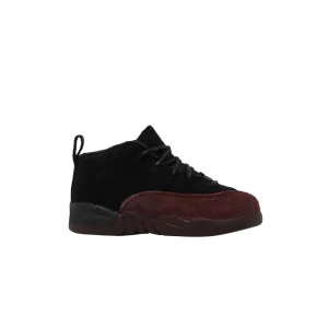 Baskets A Ma Maniere x Air Jordan 12 Retro SP TD 'Noir' Noir/Noir/Bourgogne Collapse FB2687 001