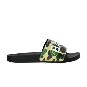 BAPE ABC Camo Slide 'Green Text' Baskets Vert 1J30191010 GRN
