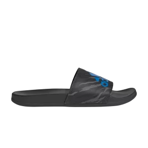 adidas Adilette Comfort Slide 'Carbon Blue Rush Camo' Carbone/Fièvre bleue/Carbone GW1054