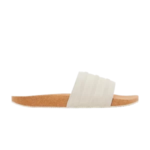 adidas Adilette Premium Slides 'Cork Pack - Wonder White' Miracle Blanc/Miracle Blanc/Bleu ID2016