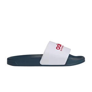 adidas Adilette Shower Slide 'White Scarlet Blue' Blanc Nuage/Meilleur Écarlate/Bleu Foncé Team II0017