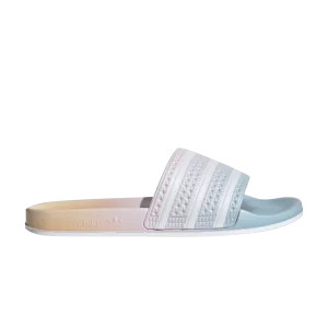 Baskets adidas Adilette Slide 'Sunrise' Bleu merveille/Blanc nuage/Orange acide IH2481