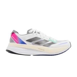 adidas Adizero Boston 11 'White Lucid Blue Fuchsia' Baskets Blanc Nuage/Noir/Bleu Lucid HQ3693