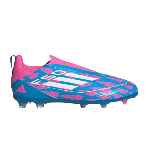 adidas Adizero F50 League Laceless MG K 'Reemergence Pack' Bleu ensoleillé/Blanc nuage IH8056