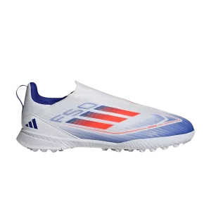 adidas Adizero F50 League Laceless TF K 'Advancement Pack' Blanc nuage/Rouge ensoleillé/Bleu lucide IF1376