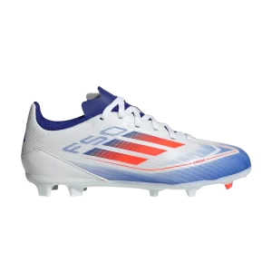 adidas Adizero F50 League MG J 'Advancement Pack' Blanc nuage/Rouge ensoleillé/Bleu lucide IF1367