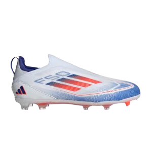 adidas Adizero F50 Pro Laceless FG J 'Advancement Pack' Blanc nuage/Rouge ensoleillé/Bleu lucide IF1357
