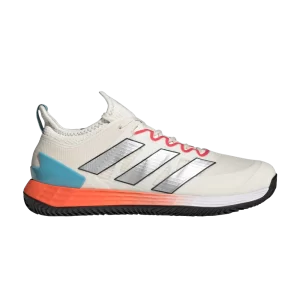 adidas Adizero Ubersonic 4 Clay Court 'Chalk Scarlet' Blanc craie/Argent métallique/Bleu HQ5930