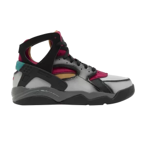 Nike Air Flight Huarache 'Airbrush - Bordeaux' Gris fumée clair/Noir/Gris fer/Rouge noble FD0189 001