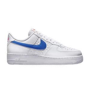 Nike Air Force 1 '07 'Embossed Hoops - Racer Blue 'Blanc/Mangerine brillante/Bleu FD0667 100