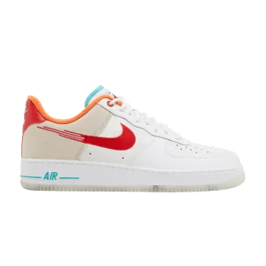 Nike Air Force 1 '07 Premium 'Leap High' Blanc sommet/Blanc/Lavé jusqu'à/Rouge université FD4205 161