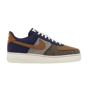Nike Air Force 1 '07 Premium 'Tweed Corduroy' Flotte de minuit/Brown Ale/Ivoire pâle FQ8744 410