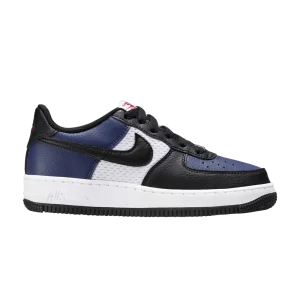 Nike Air Force 1 GS 'Midnight Navy Black Mesh' Marine minuit/Blanc/Rouge universitaire/Noir HJ9201 400