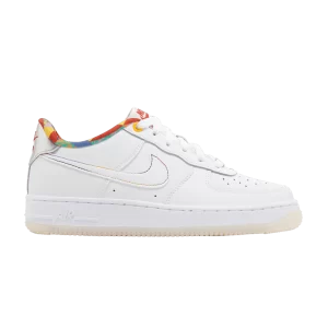 Nike Air Force 1 Low GS 'Playful Print' Blanc/Blanc/Midnight Fleet/Blanc FN8912 111