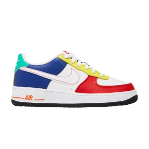 Nike Air Force 1 Low LV8 GS 'Rubik's Cube' Rouge université/Blanc/Bleu royal profond/Jaune opti FN6980 657