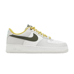 Nike Air Force 1 Low Premium 'Light Bone Cargo Khaki' Os clair/Kaki cargo/Blanc sommet/Soufre brillant/Jade clair/Beige doré FV3628 031
