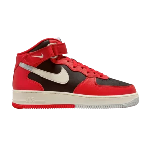 Nike Air Force 1 Mid '07 LV8 'Split – University Red Black 'Noir/Lait de coco/Argent clair/Rouge université/Noir DZ2554 001