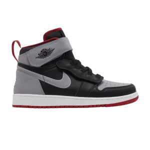 Air Jordan 1 High FlyEase GS 'Bred Shadow' Noir/Gris ciment/Blanc/Rouge feu DC7986 010