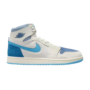 Air Jordan 1 High Zoom Comfort 2 'Dark Powder Blue' Voile/Bleu-gris/Argent clair/Bleu poudre foncé DV1307 104