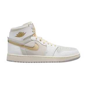 Air Jordan 1 High Zoom Comfort 2 'FIBA' Blanc/Gris neutre/Or métallique DV1307 107