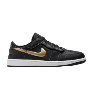 Air Jordan 1 Low FlyEase 'Black Metallic Gold' Noir/Blanc/Or Métallique DM1206 071