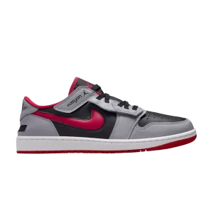 Air Jordan 1 Low FlyEase 'Cement Fire Red' Noir/Gris ciment/Blanc/Rouge feu DM1206 060