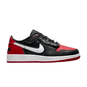 Air Jordan 1 Low Flyease GS 'Alternate Bred Toe' Noir/Blanc/Rouge DN4639 066