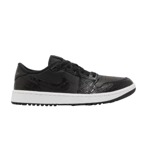 Air Jordan 1 Low Golf 'Black Crocodile' Noir/Noir/Gris fer/Blanc DD9315 003
