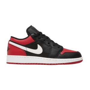 Air Jordan 1 Low GS 'Alternate Bred Toe' Noir/Blanc/Rouge 553560 066