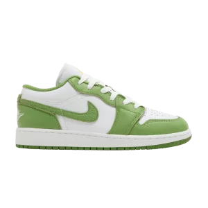Air Jordan 1 Low GS 'Chlorophylle' Blanc/Chlorophylle/Foudre HF4779 100